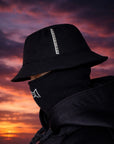 Bucket hat with integrated balaclava – hijab friendly winter face cover hat
