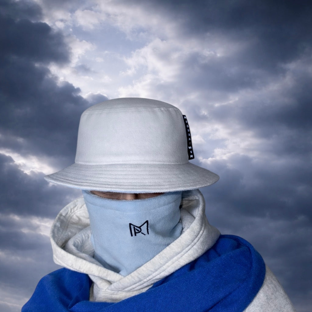 Hybrid bucket hat balaclava face cover hat winter protection streetwear style
