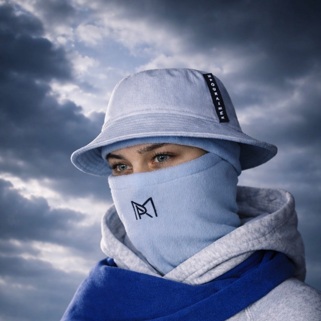Bucket hat balaclava intégré pour protection hiver – chapeau streetwear unisexe